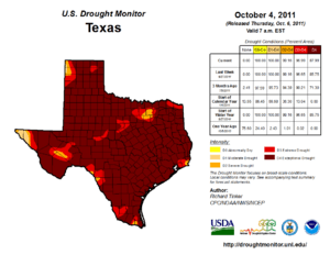 Texas drought October 4 2011