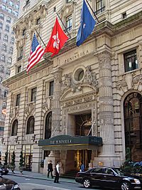 Entrance to the hotel on 55th Street