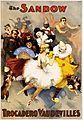 The Sandow Trocadero Vaudevilles, performing arts poster, 1894