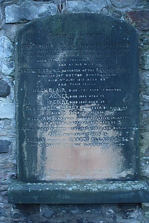 The grave of Rev Thomas Hardy, Canongate Kirkyard, Edinburgh