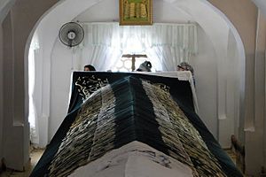 The tomb of protagonist Daniel in Samarkand