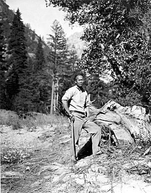 Tie Sing in the field at Yosemite National Park - 1909.jpg