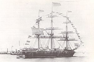 USS Brooklyn (1858) at Naval Review