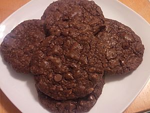 Vegan oatmeal fudge cookies