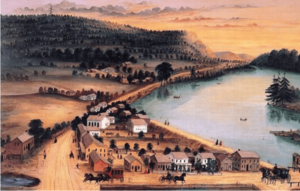 View of Glass Lake, c. 1855, by Joseph Hidley