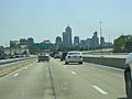 View of downtown Indianapolis from I-70