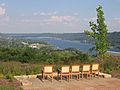 View of the Ohio River from Clifty Inn, Madison, Indiana