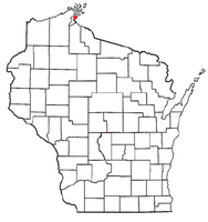 Location of La Pointe, Wisconsin