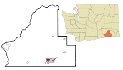 Location of Garrett, Washington