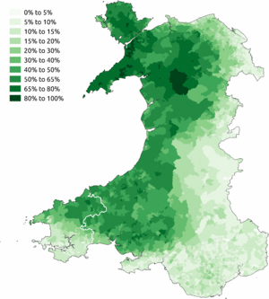 Welsh speakers in the 2011 census Pembrokeshire