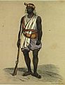 An image illustration of a Wolof soldier in the 19th century