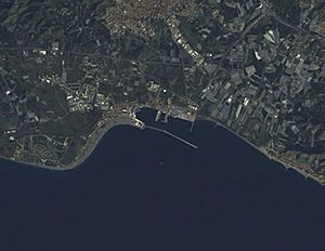 (Puerto de Motril) Greenhouses of Almería, Spain (cropped)
