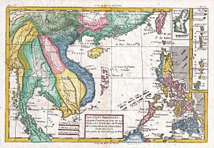 1780 Raynal and Bonne Map of Southeast Asia and the Philippines - Geographicus - Philippines-bonne-1780