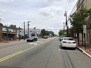 2018-07-17 12 36 56 View east along New Jersey State Route 124 (Springfield Avenue) between Laurel Avenue and Broadview Avenue in Maplewood Township, Essex County, New Jersey