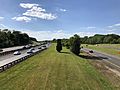 2021-05-27 16 58 40 View north along New Jersey State Route 444 (Garden State Parkway) from the overpass for Monmouth County Route 52 (Red Hill Road) in Holmdel Township, Monmouth County, New Jersey
