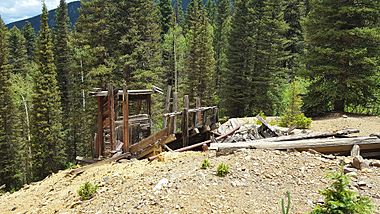 Abandoned mine in the San Juan Mountains, just above Silverton, Colorado