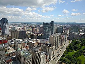Aerial view of Boston skyline 3