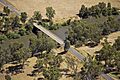 Aerial view of the Eunony Bridge over the Murrumbidgee River