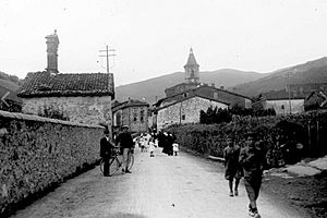 Anzuola. Vista parcial, Indalecio Ojanguren, 1915