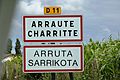 Arraute-Charritte Panneau
