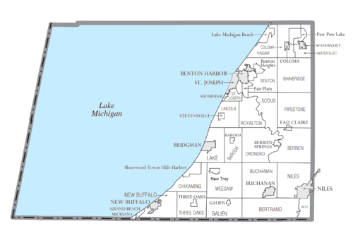 Berrien County, MI census map2