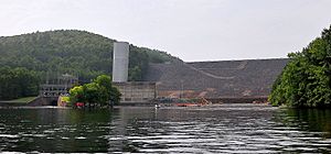 Blakely Mountain Dam near Hot Springs and Lake Ouachita, Arkansas