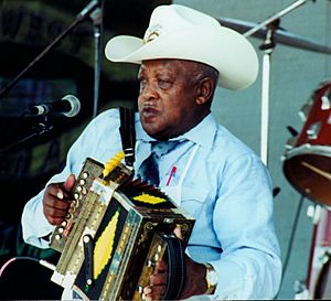Boozoo Chavis at the 2000 Original Southwest Zydeco Festival