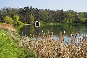Burghley House Grounds, Lake and Boathouse - geograph.org.uk - 661507