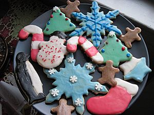 Christmas sugar cookies, January 2010