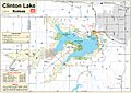 Clinton Lake map