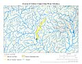Course of Collins Creek (Haw River tributary)