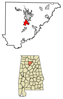 Location of Good Hope in Cullman County, Alabama.