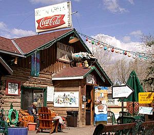 Woody Creek Tavern, a landmark business in Woody Creek.