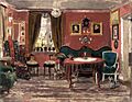 Edvard Munch - The Living-Room of the Misses Munch in Pilestredet 61 (1881)