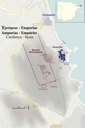 Empúries Map