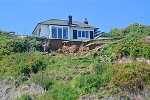 Erosion of Boulder Clay in Filey Bay