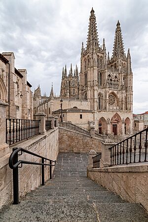 Escaleras a la Catedral -- 2023 -- Burgos, Castilla y León, España