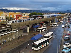 Fruitvale station from garage (2), March 2018