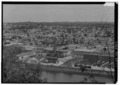 GENERAL VIEW OF SOUTH END OF NEW KENSINGTON WORKS, LOOKING NORTHEAST FROM BLUFF ON WEST SIDE OF ALLEGHENY RIVER - Alcoa-New Kensington Works, Ninth Street to Sixteenth Street, HAER PA,65-NEKEN,1-1