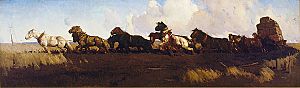 George Lambert - Across the Black Soil Plains, 1899