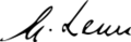 Giovanni Leone signature