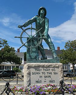 Man at the Wheel, Fisherman's Memorial Cenotaph
