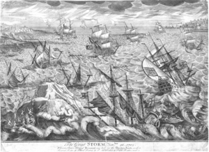 Great Storm 1703 Goodwin Sands engraving.PNG