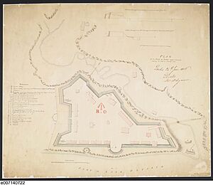 Gustavus Nicolls 1816 plan of Fort York - e007140722LAC