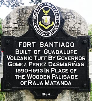 Historical marker Fort Santiago