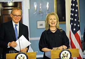 Hllary Clinton and Bob Carr April 2012