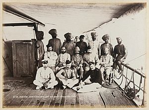 Indian Contingent on board 'Czarewitch', 1st Sudan War, 1884 (c)