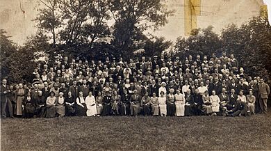 International Fellowship of Reconciliation conference, Nyborg, Denmark, 1923 (cropped)