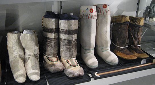 Inuit or Eskimo shoes (UBC)