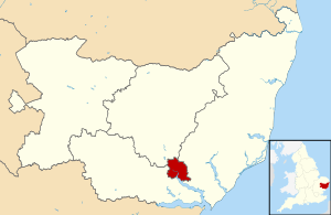 Location within Suffolk